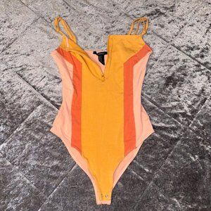 Orange Retro Bodysuit